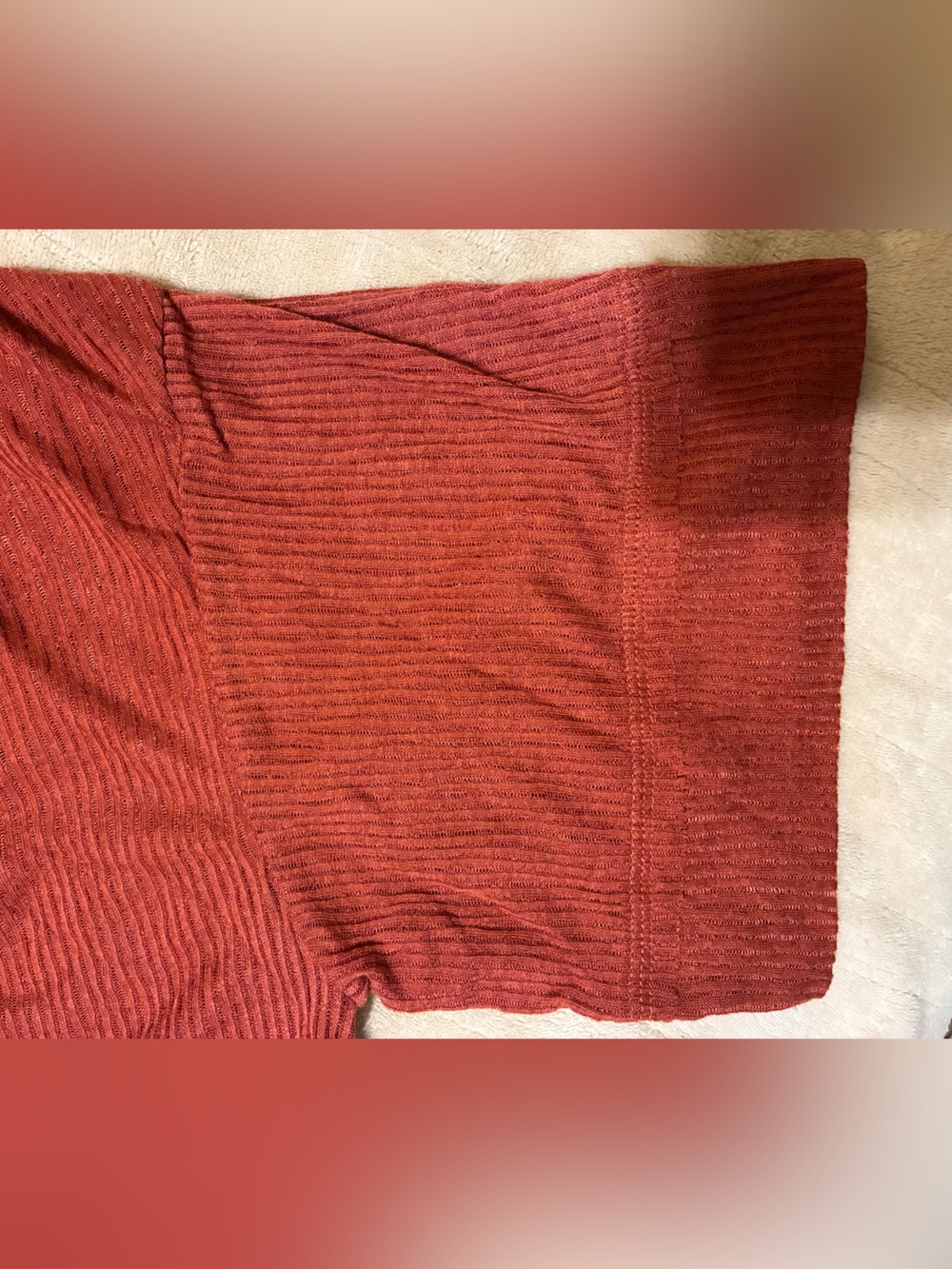 Umgee Oversized Ribbed Shirt - Picture 6 of 8